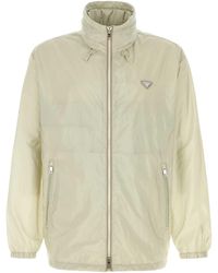 Prada - Sand Re-nylon Windbreaker - Lyst