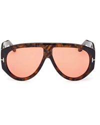 Tom Ford - Sonnenbrille Ft1044 52 S Bronson Braun/Bordeaux Unisex - Lyst