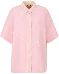 Marni - Short Sleeved Denim Shirt - Lyst