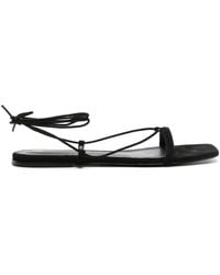 TOTEME - Leather Flat Sandals - Lyst