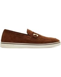 Ferragamo - Leder-Loafer - Lyst