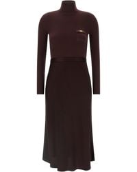 Elisabetta Franchi - Turtleneck -jurk - Lyst