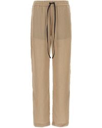 Victoria Beckham - Pantalon de pantalon de pyjama «plie détail» de - Lyst