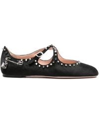 Bally - Leren Ballerina's - Lyst