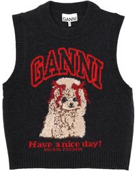 Ganni - Wool Jersey - Lyst