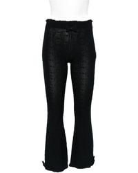 Balenciaga - Bow Ruffled Trousers - Lyst