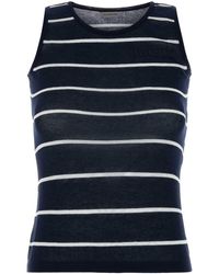 Balenciaga - Embroidered Knit Tank Top - Lyst