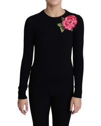 Femme Vêtements Sweats et pull overs Sweats et pull-overs Pullover Cachemire Dolce & Gabbana en coloris Rose 