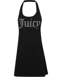 Juicy Couture - Logo Halter Mini Dress - Lyst
