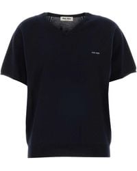 Miu Miu - Midnight Wool Sweater - Lyst