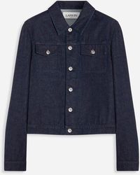 Lanvin - Sci Fi Prt Dnm Jkt - Lyst