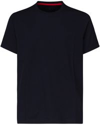 Fay - Zwart Katoenen T -shirt Met Logo - Lyst