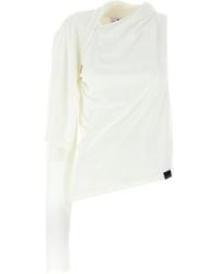 Courreges - Asymmetric T-Shirt - Lyst