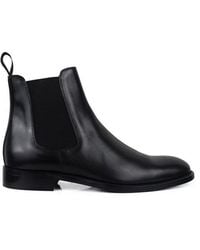 ALBERTO - Calfskin Leather Chelsea Boots - Lyst
