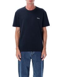 A.P.C. - T -Shirts und Polos Blau - Lyst