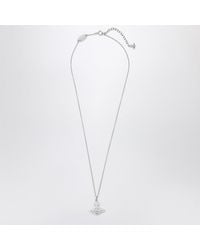 Vivienne Westwood - Platinum Orb Pendant Necklace With Crystals - Lyst