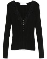 Self-Portrait - Sweater With Lace - Lyst
