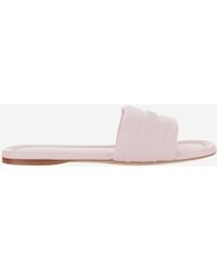 Ferragamo - Lederen Sandalen Met Logo - Lyst