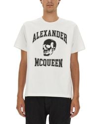 McQueen - Logo Organic Cotton T-Shirt - Lyst