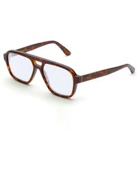 Retrosuperfuture - Zonnebril Maneval Havana Diversa Skb Bruin/blauw Gespiegeld Unisex - Lyst