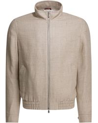 Brunello Cucinelli - Silk Linen And Wool Hopsack Jacket - Lyst