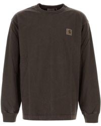 Carhartt - Chocolate Cotton L/S Vista T Shirt - Lyst