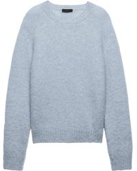 Prada - Pull à col rond en laine - Lyst