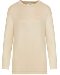Max Mara Pure - Crewneck Cotton Sweatshirt - Lyst