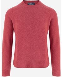 Polo Ralph Lauren - Wool And Cashmere Sweater With Elbow Patches - Lyst