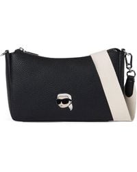 Karl Lagerfeld - Schwarze Schultertasche Aus Ökoleder - Lyst
