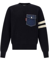 DSquared² - 'denim Mix' Trui - Lyst