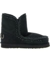 Mou - Eskimo 18 Glitter Logo Boots, Ankle Boots - Lyst