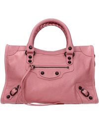 Balenciaga - Handtaschen Le City Frauen rosa/rosa Leder Antiquitäten - Lyst