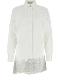 JW Anderson - Jw Anderson Cotton Shirt Mini Dress - Lyst