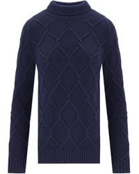 Barbour - Burne Roll Turtleneck Sweater - Lyst