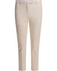 Max Mara - Stretch Cotton Blend Pants - Lyst