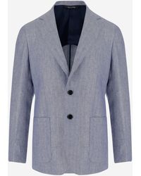 Brian Dales - Giacca Di Lino A Petto Singolo - Lyst