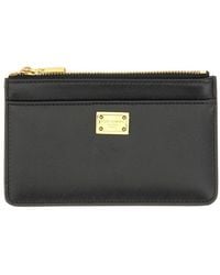 Dolce & Gabbana - Calfskin Plongã Card Holder - Lyst
