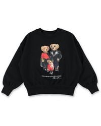 Polo Ralph Lauren - Girls Graphic Bear Crewneck Sweatshirt - Lyst