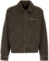 A.P.C. - A. P.C. Chocolate Denim Alexis Jacket - Lyst