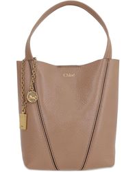 Chloé - Spin Kleine Lederen Draagtas - Lyst