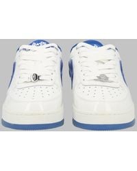 A Bathing Ape - Low-Top Leather Sneakers With Vibrant Accents - Lyst