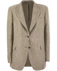 Tagliatore - Two-Button Jacket With Micro Sequins - Lyst