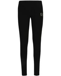 EA7 - Cotton Leggings - Lyst
