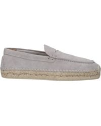 Louboutin - Espadrillas Paquepapa Uomo Camoscio Grigio/Oca - Lyst
