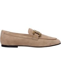 Tod's - Suede Moccasins/Cappuccino - Lyst
