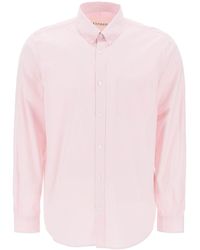 Closed - Striped Poplin Button-Up Shirt - Lyst