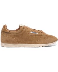 Autry - Windspin Leather-Trimmed Perforated Brushed Suede Sneakers - Lyst