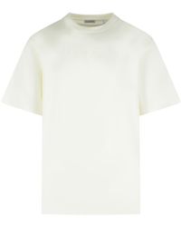 Burberry - 'ryan' Wit Katoenen T-shirt - Lyst