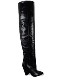 Saint Laurent - Niki 105 Over-The-Knee Boots - Lyst